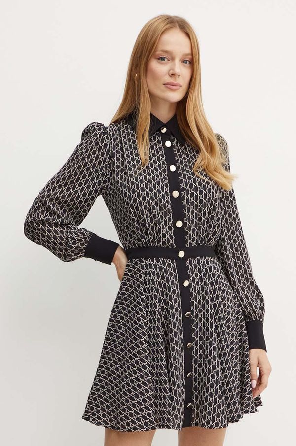 Marciano Guess Obleka Marciano Guess EDITH črna barva, 4YGK35 7142A