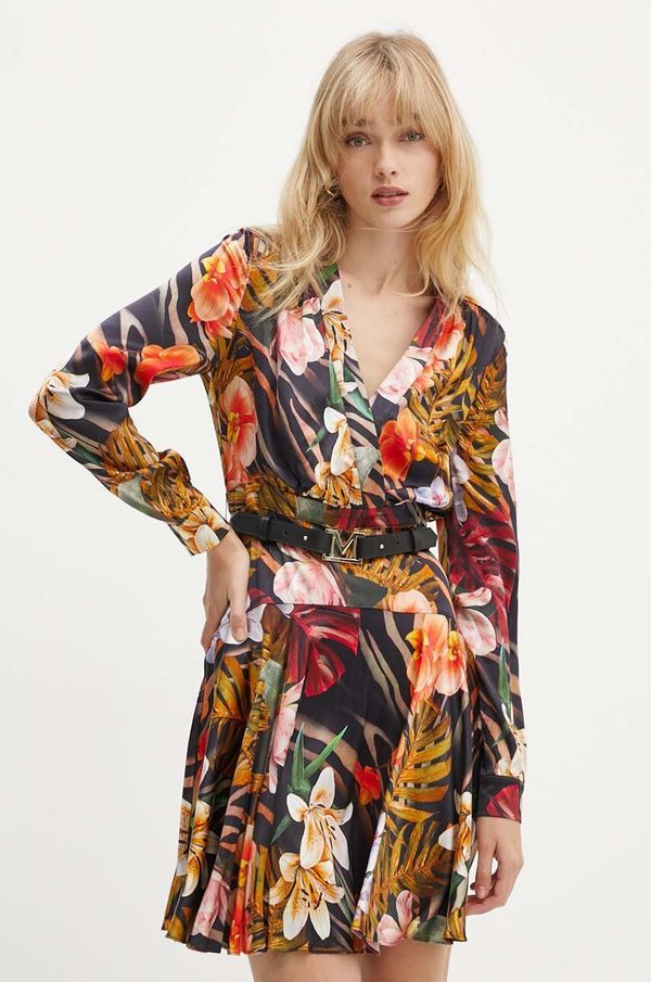 Marciano Guess Obleka Marciano Guess ESTELLA črna barva, 4YGK14 7139A