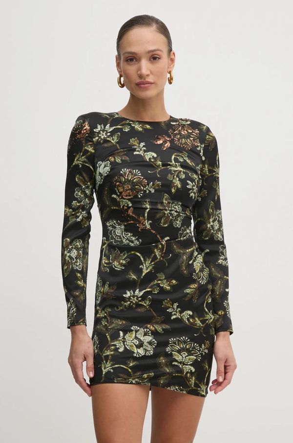 Marciano Guess Obleka Marciano Guess GUILDED črna barva, 5RGK28 7099Z