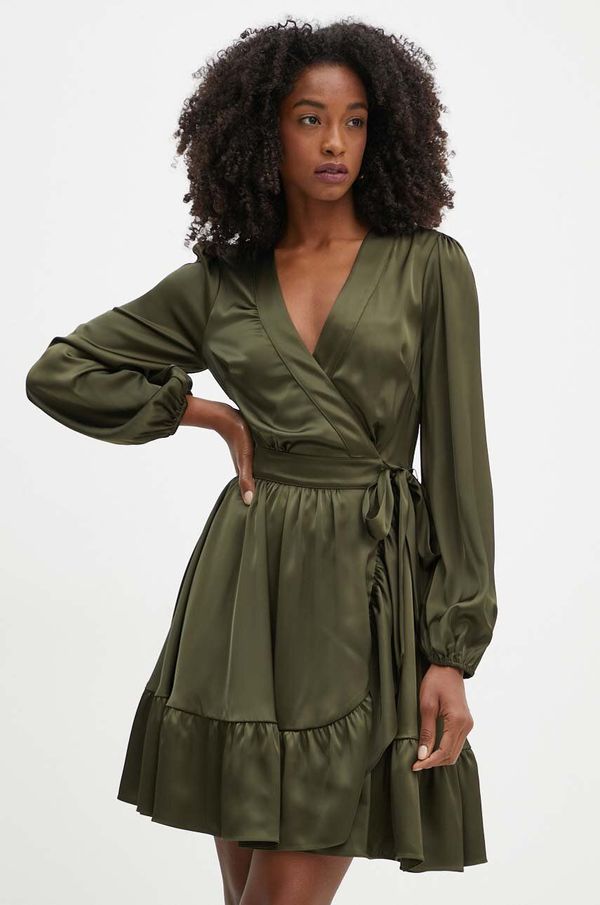 Marciano Guess Obleka Marciano Guess JOSETTE zelena barva, 4YGK11 7116A