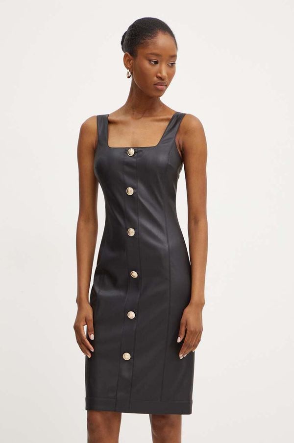Marciano Guess Obleka Marciano Guess RAMONA črna barva, 4YGK06 7114A