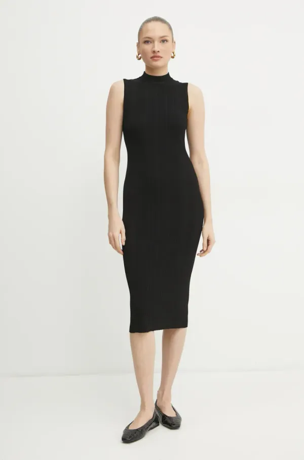 MICHAEL Michael Kors Obleka MICHAEL Michael Kors črna barva, MR582UN33D