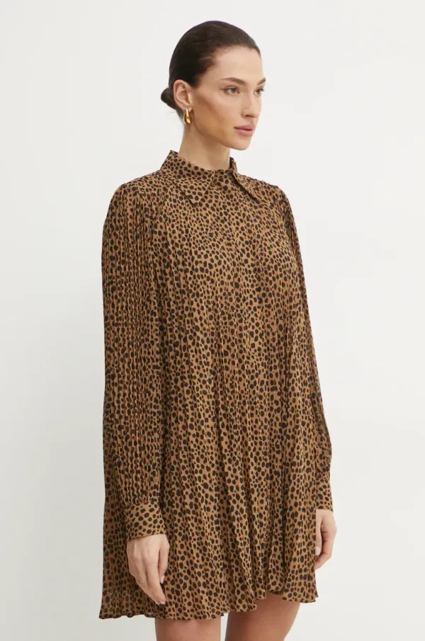 MICHAEL Michael Kors Obleka MICHAEL Michael Kors rjava barva, MR582QYGRY