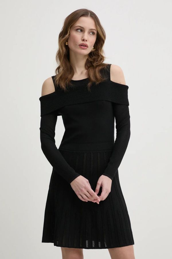 Morgan Obleka Morgan RMJUIN črna barva, RMJUIN