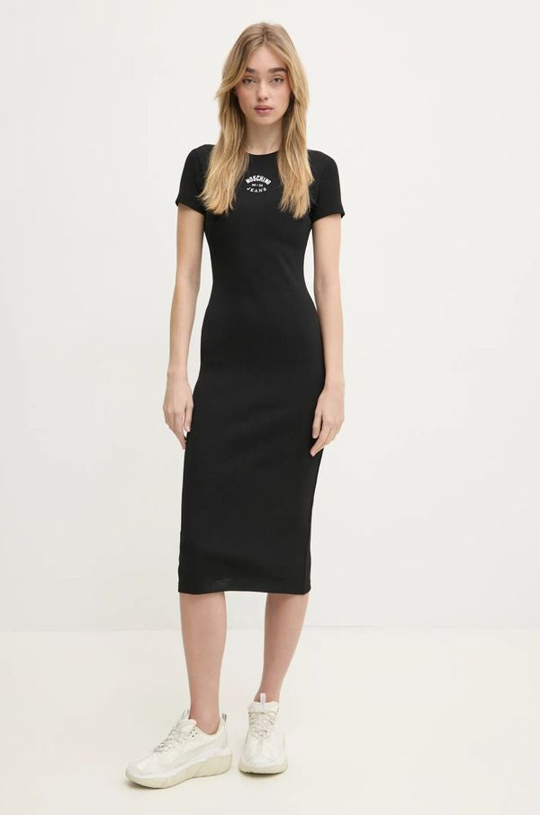 Moschino Jeans Obleka Moschino Jeans črna barva, 0467 3230