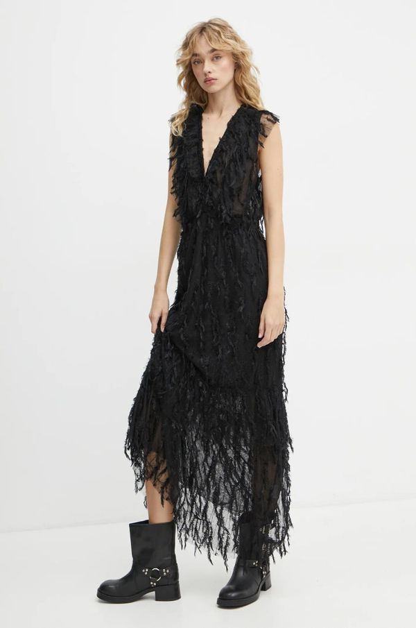 MUNTHE Obleka MUNTHE SALO črna barva, 244132724440