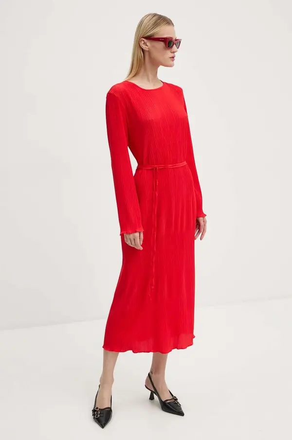 Never Fully Dressed Obleka Never Fully Dressed Red Gaia Plisse