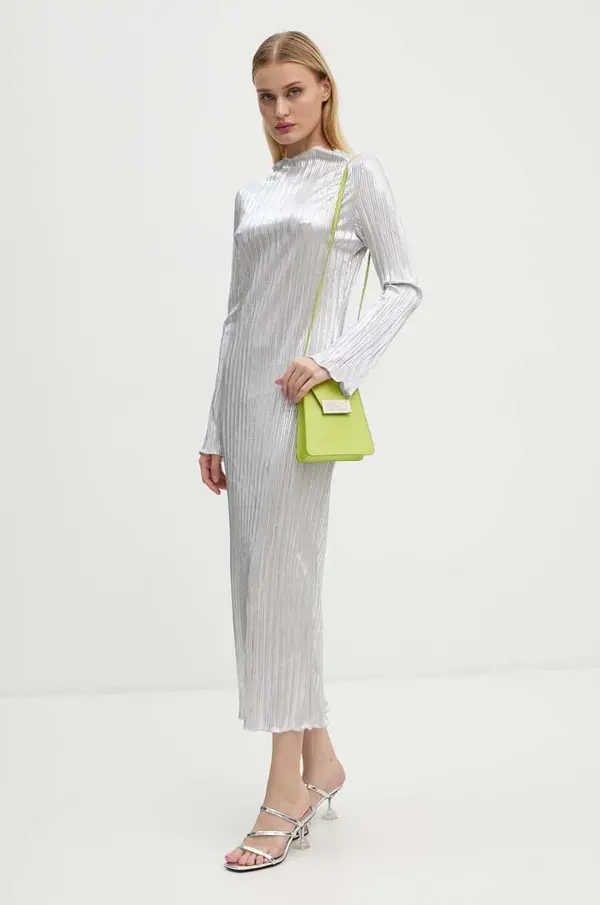 Never Fully Dressed Obleka Never Fully Dressed Silver Plisse Sophia