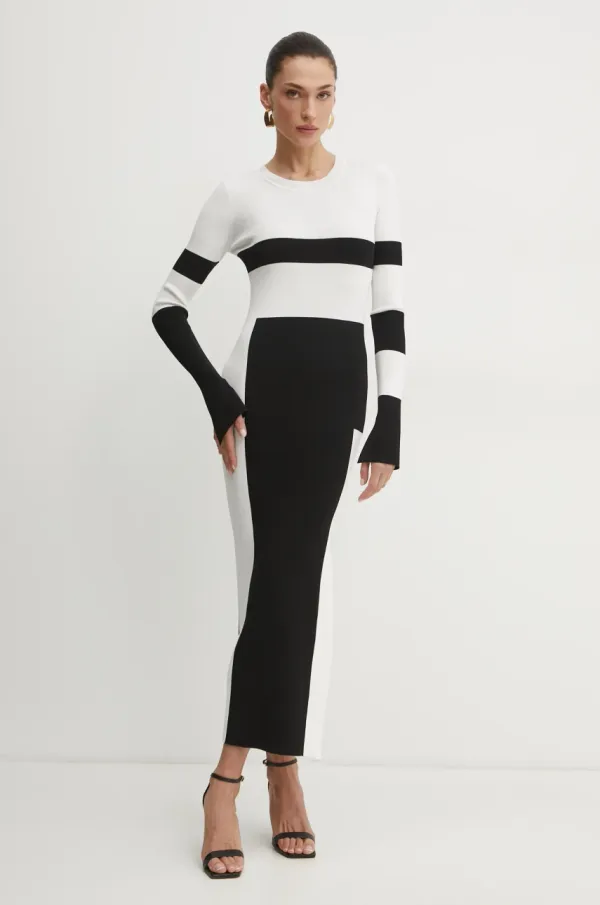 Patrizia Pepe Obleka Patrizia Pepe bela barva, 8A1433 K240