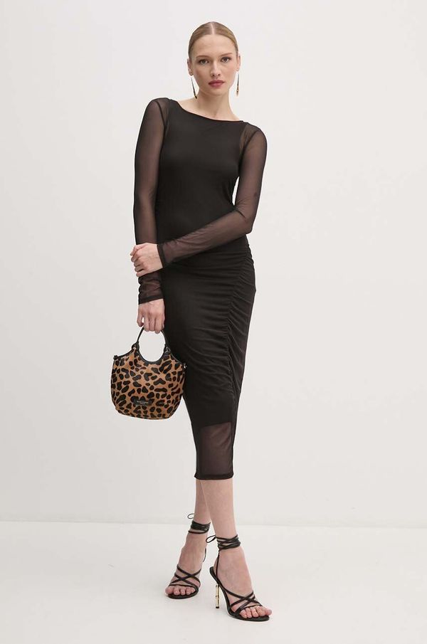 Patrizia Pepe Obleka Patrizia Pepe črna barva, 8A1344 J149