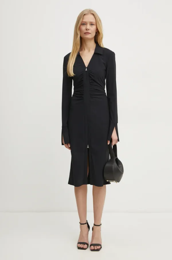 Patrizia Pepe Obleka Patrizia Pepe črna barva, 8A1452 JZ26