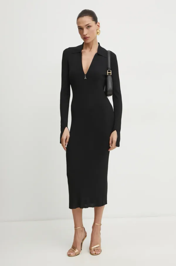 Patrizia Pepe Obleka Patrizia Pepe črna barva, 8A1491 K078