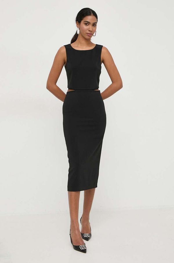 Patrizia Pepe Obleka Patrizia Pepe črna barva