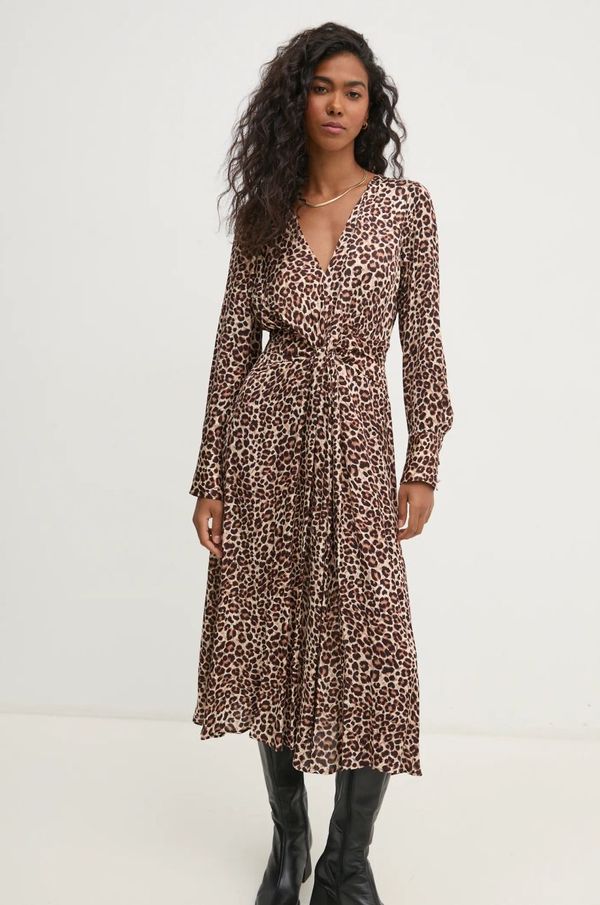 Pedro del Hierro Obleka Pedro del Hierro bež barva, 3818457