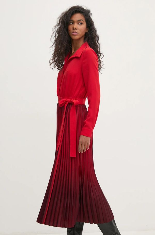 Pedro del Hierro Obleka Pedro del Hierro rdeča barva, 3818454