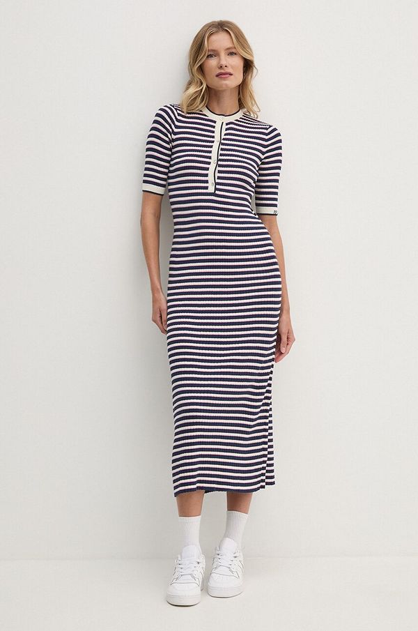 Pepe Jeans Obleka Pepe Jeans INES bež barva, PL953575