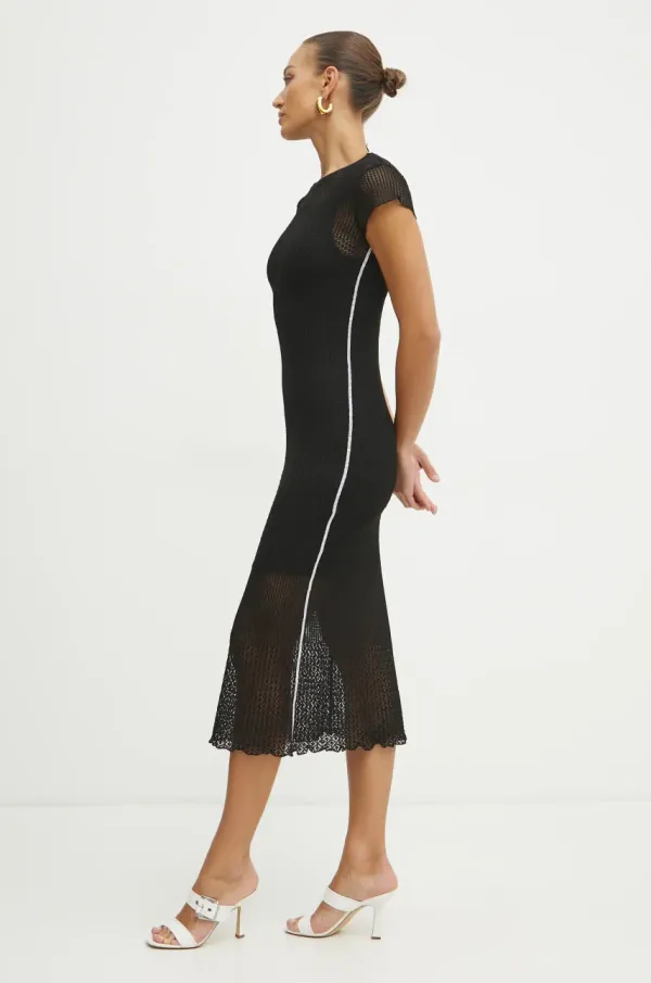 Pinko Obleka Pinko črna barva, 104643 A2EB