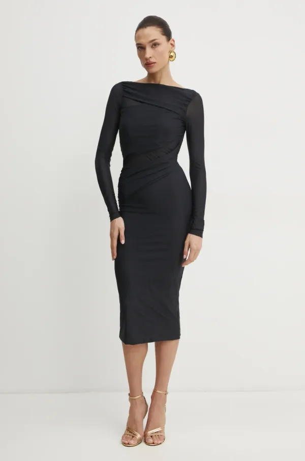 Pinko Obleka Pinko črna barva, 104838 A2H1