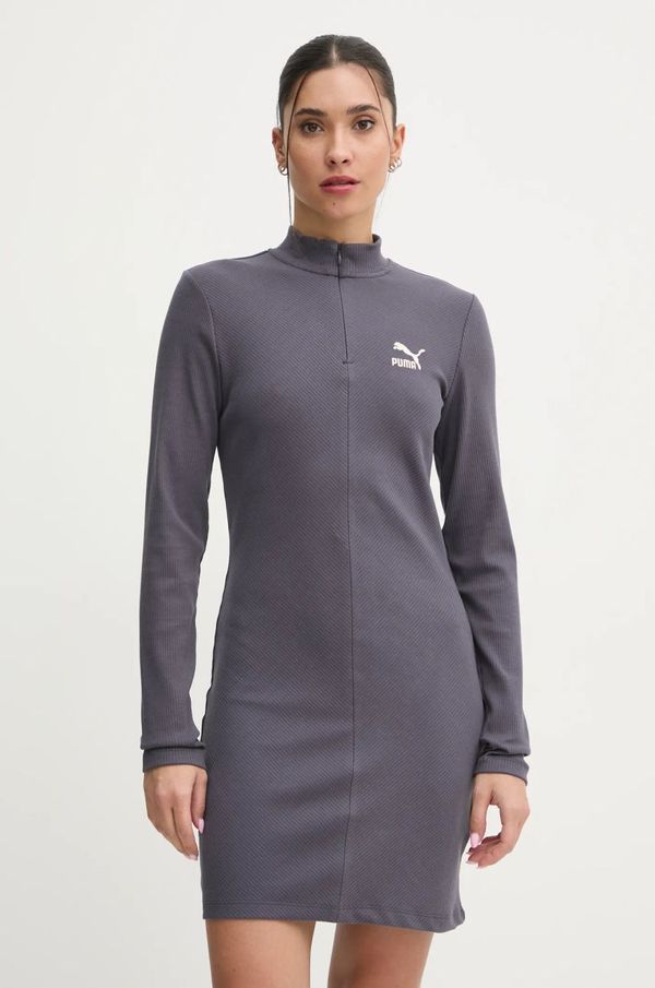 Puma Obleka Puma siva barva, 626634