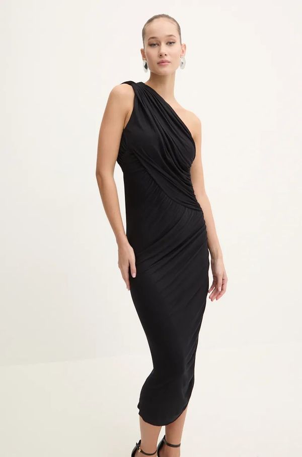 Rick Owens Lilies Obleka Rick Owens Lilies črna barva, LI02D5526RV