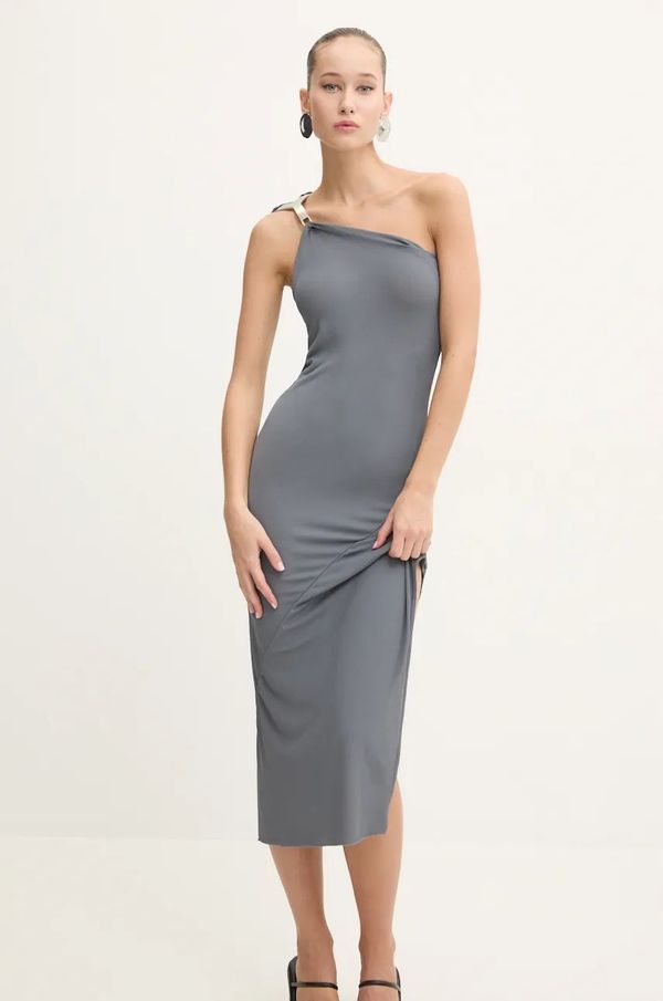 Rick Owens Lilies Obleka Rick Owens Lilies siva barva, LI02D5534CVI