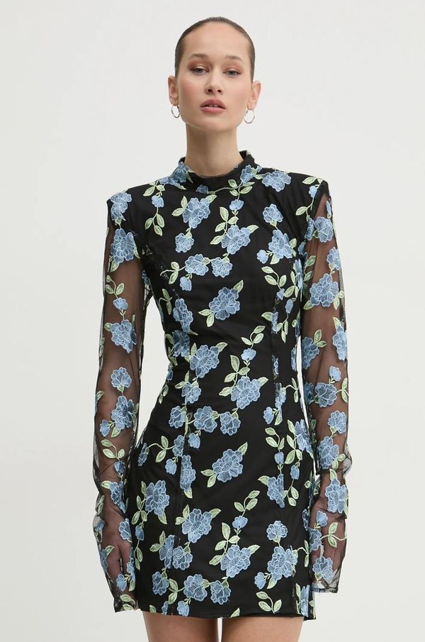 Rotate Obleka Rotate črna barva, 113897000