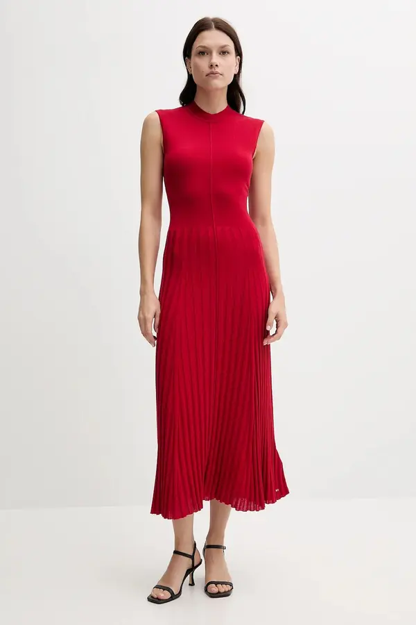 Tommy Hilfiger Obleka s primesjo svile Tommy Hilfiger