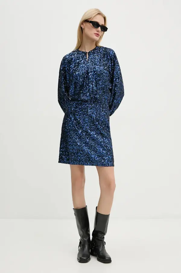 Zadig&Voltaire Obleka s primesjo svile ZADIG&VOLTAIRE