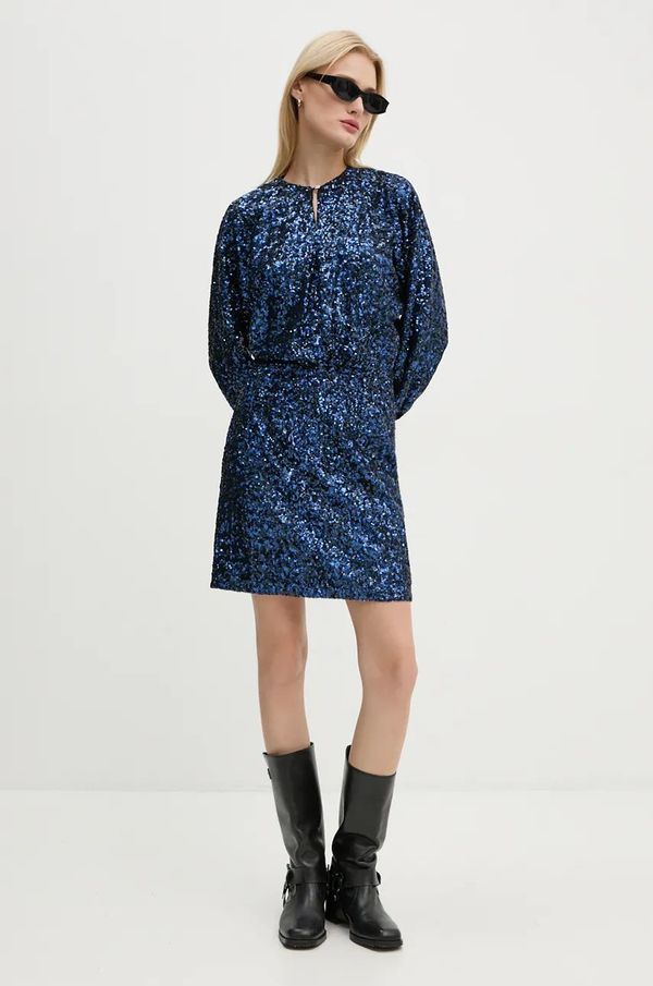 Zadig&Voltaire Obleka s primesjo svile ZADIG&VOLTAIRE WWDR01365