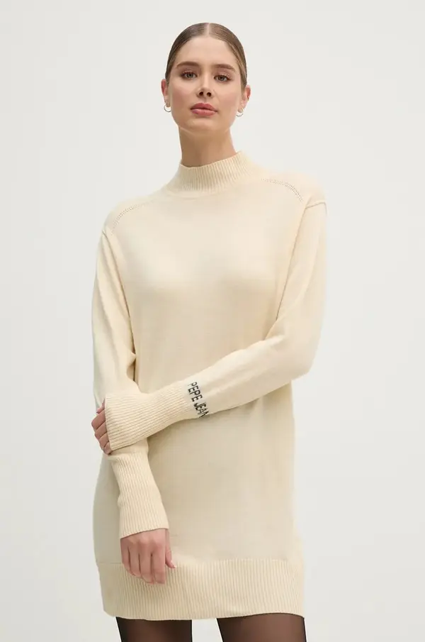 Pepe Jeans Obleka s primesjo volne Pepe Jeans HAZEL DRESS