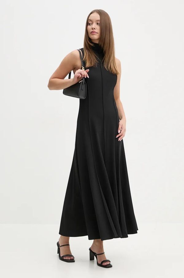 Sandro Ferrone Obleka Sandro Ferrone črna barva, SFS23YBEBOTTONE