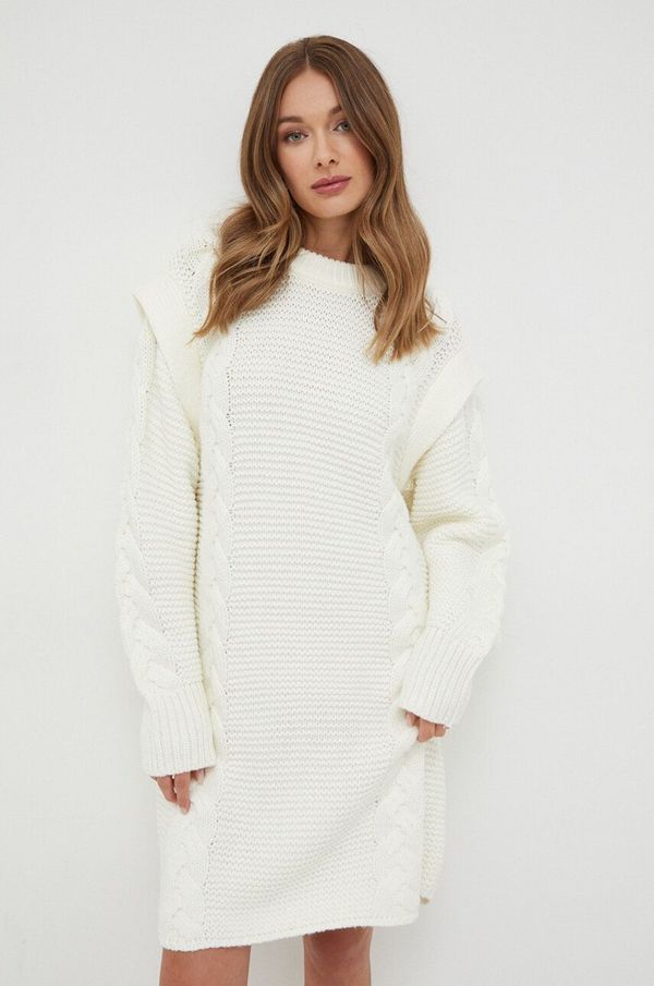 Silvian Heach Obleka Silvian Heach bež barva