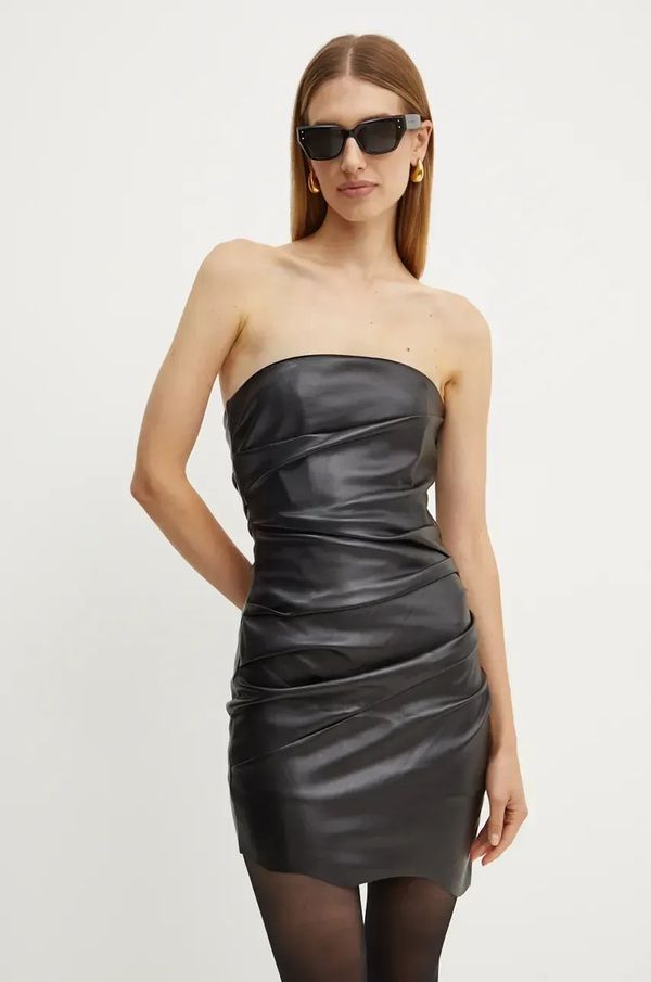 Silvian Heach Obleka Silvian Heach QUINO črna barva, CVA24011VE