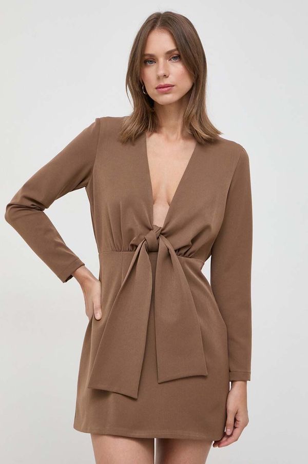 Silvian Heach Obleka Silvian Heach rjava barva