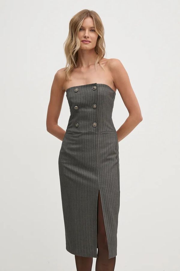 Sisley Obleka Sisley siva barva, 4OPDLV06L