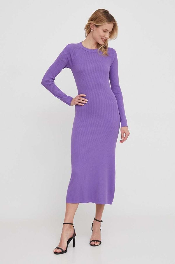 Sisley Obleka Sisley vijolična barva