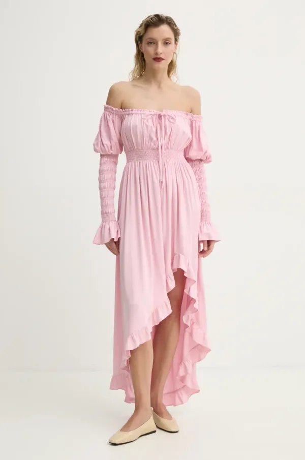 The Sleeper Obleka The Sleeper roza barva, WADR02P006N