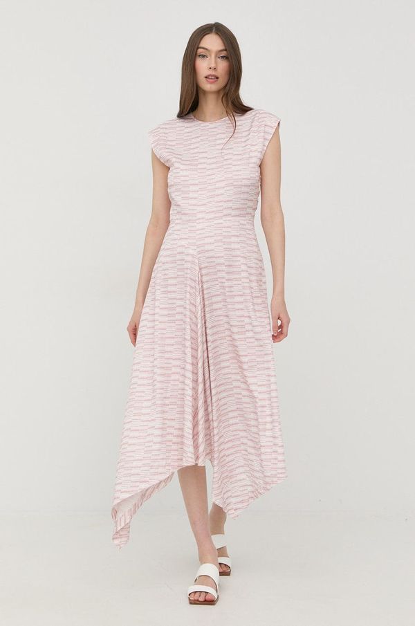 Tiger of Sweden Obleka Tiger Of Sweden roza barva,