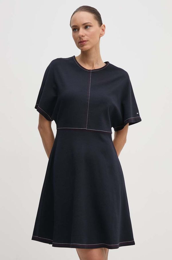 Tommy Hilfiger Obleka Tommy Hilfiger mornarsko modra barva, WW0WW42596