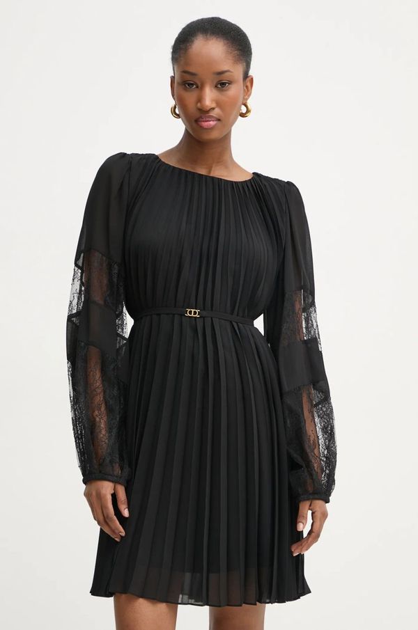 Twinset Obleka Twinset črna barva, 251TP2783