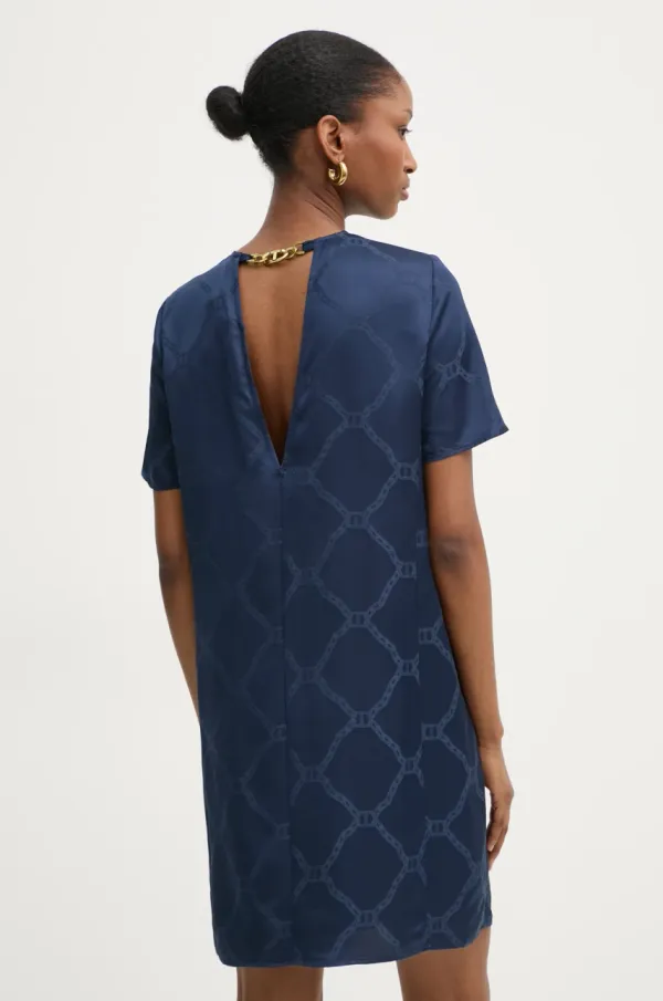 Twinset Obleka Twinset mornarsko modra barva, 251TP2015