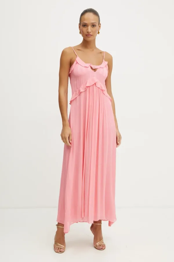 Twinset Obleka Twinset roza barva, 251TP2262