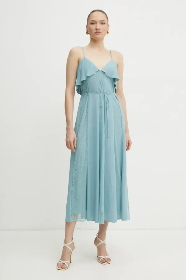 Twinset Obleka Twinset turkizna barva, 251TP2412