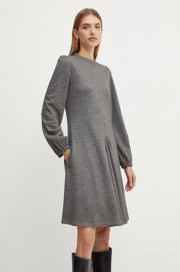 Weekend Max Mara Obleka Weekend Max Mara siva barva, 2425626072600