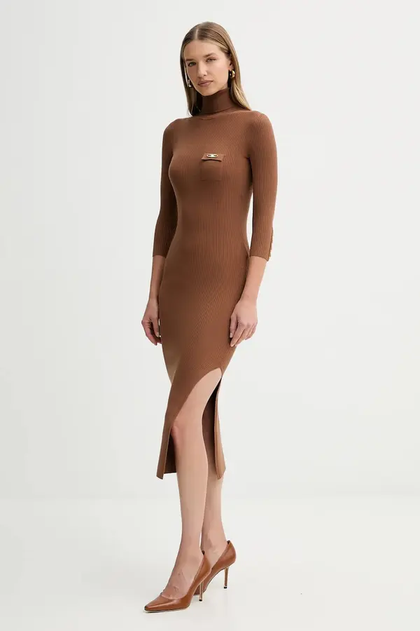 Elisabetta Franchi Obleka z dodatkom svile Elisabetta Franchi