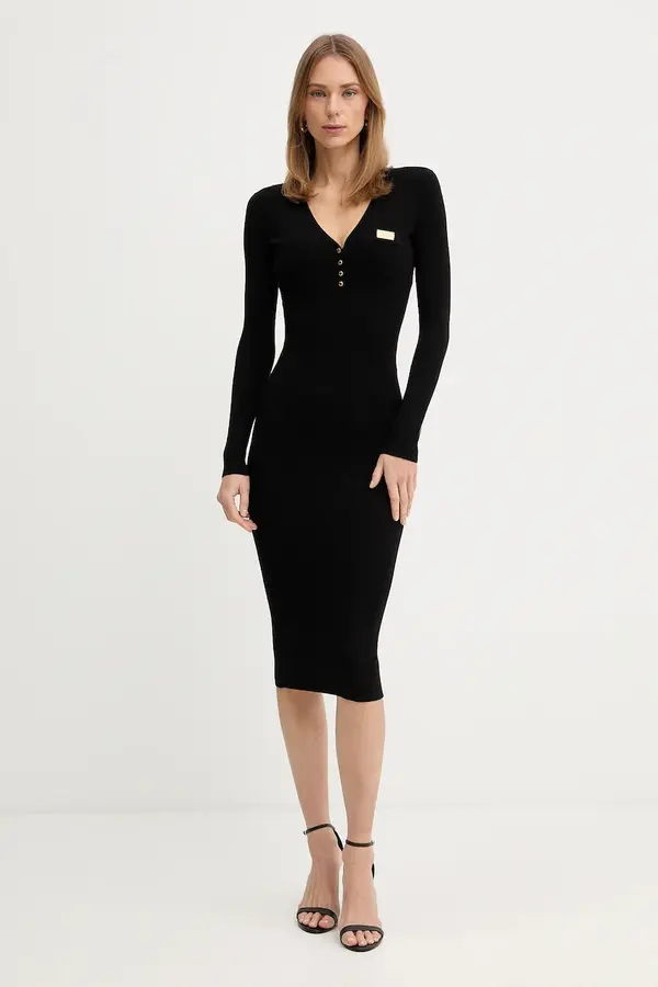 Elisabetta Franchi Obleka z dodatkom svile Elisabetta Franchi