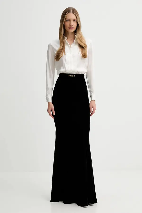 Elisabetta Franchi Obleka z dodatkom svile Elisabetta Franchi