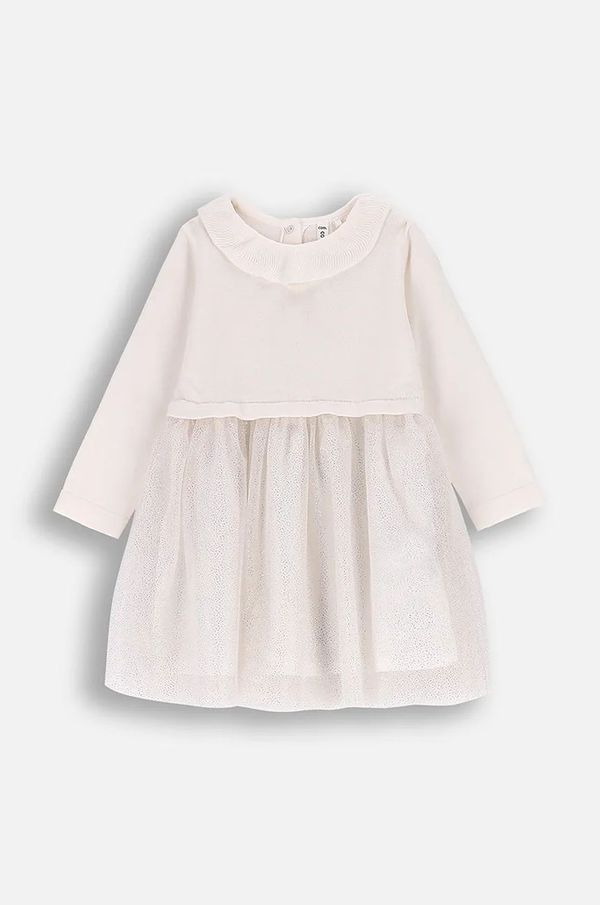 Coccodrillo Obleka za dojenčka Coccodrillo bež barva, ELEGANT BABY GIRL