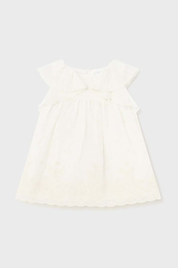 Mayoral Obleka za dojenčka Mayoral bež barva