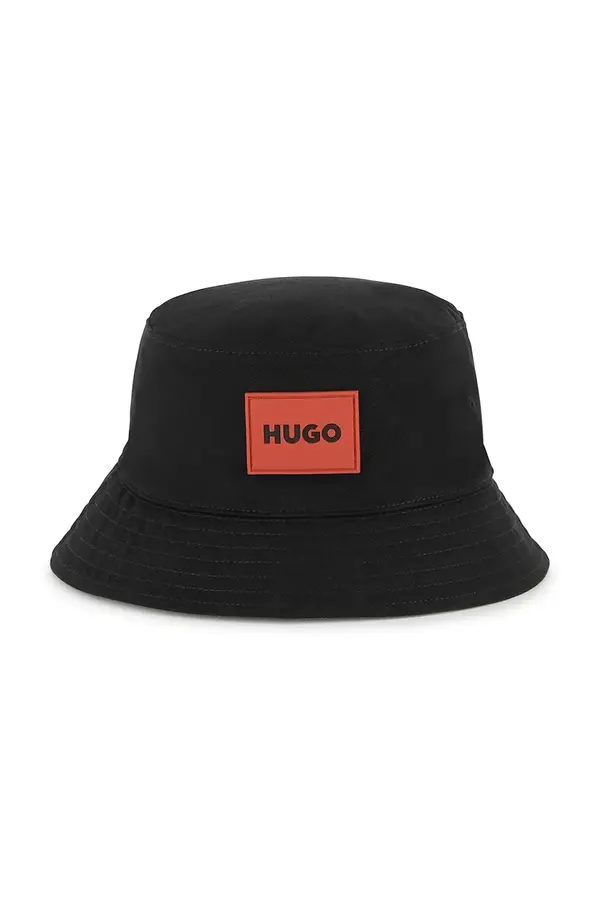 HUGO Obojestranska bombažna otroška kapa HUGO